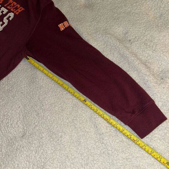 Virginia Tech Hokies Men’s Maroon Hooded Sweatshirt Size XXL GUC - Picture 11 of 12